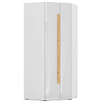 Шкаф угловой с белым глянцевым фасадом Grace of Furniture варинант исполнения - 1 | Loft Concept в Кирове