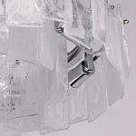 Люстра круглая с подвесными прямоугольными пластинами из стекла Glacier Panels варинант исполнения - 8 | Loft Concept в Кирове