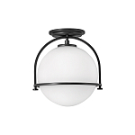 Потолочный светильник с плафоном в форме белого матового шара Hinkley варинант исполнения - 1 | Loft Concept в Кирове