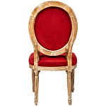 Стул из натурального бука красное с цветным принтом Impressionism in Color варинант исполнения - 2 | Loft Concept в Кирове