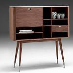 Дизайнерский комод-буфет на высоких ножках с выдвижными ящиками и открытыми полками Joshar варинант исполнения - 1 | Loft Concept в Кирове