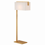 Торшер с прямоугольным абажуром на золотом металлическом каркасе Rectangular Plane  варинант исполнения - 1 | Loft Concept в Кирове