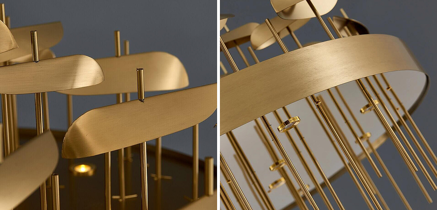 Светодиодная дизайнерская инсталляция ANODINE Perlina Disk Chandelier Светодиодная дизайнерская инсталляция ANODINE Perlina Disk Chandelier - Loft-Concept в Кирове