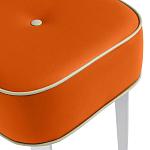 Квадратный мягкий пуф на белых ножках Winton Pouf Square варинант исполнения - 8 | Loft Concept в Кирове