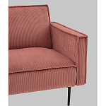 Диван современный вельветовый прямой Worcester Коралл варинант исполнения - 3 | Loft Concept в Кирове