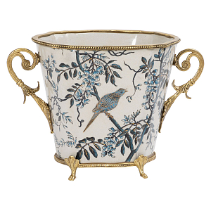 Ваза с орнаментом с бронзовыми элементами Norma