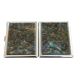 Портсигар на 10 сигарет с газовой зажигалкой из натурального камня Лабрадор Stone Cigarettes Cases варинант исполнения - 4 | Loft Concept в Кирове