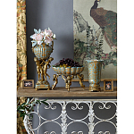 Чаша с орнаментом на бронзовых ножках в виде ангелов Eden Garden варинант исполнения - 9 | Loft Concept в Кирове