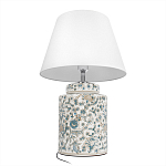 Настольная лампа цилиндрическая с цветочной росписью Lamp Flower Painting варинант исполнения - 4 | Loft Concept в Кирове
