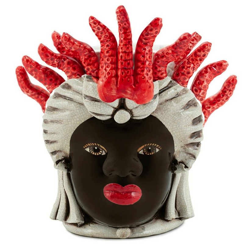 Ваза Vase Moro Lady Small Tentacles Коричневый Красный Бежевый Ваза Vase Moro Lady Small Tentacles Коричневый Красный Бежевый в Кирове | Loft Concept