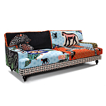 Диван с цветным принтом Qalakabusha Sofa варинант исполнения - 2 | Loft Concept в Кирове