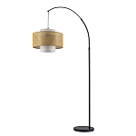 Торшер с декоративным поясом из плетеного бамбука Biuloggicu варинант исполнения - 2 | Loft Concept в Кирове