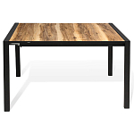 Стол обеденный раздвижной с прямоугольной столешницей на четырех черных ножках Blair варинант исполнения - 2 | Loft Concept в Кирове