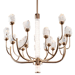 Люстра с декором в виде кристаллов из хрусталя Kenneth Crystal Stone Chandelier 20 варинант исполнения - 1 | Loft Concept в Кирове
