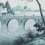 Обои ручная роспись Views of Italy Mare Verde варинант исполнения - 2 | Loft Concept в Кирове