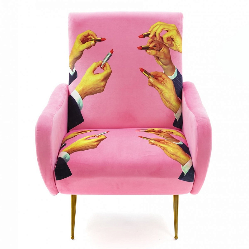 Кресло Seletti Armchair Lipsticks Pink Розовый (Rose) в Кирове | Loft Concept 