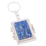 Зеркало брелок складное двухстороннее из натурального камня Лазурит Stone Mirrors варинант исполнения - 1 | Loft Concept в Кирове