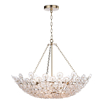 Люстра декорированная цветами из стекла Lightness of Flowers варинант исполнения - 1 | Loft Concept в Кирове