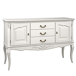 Консоль белая из массива бука с ящиками в стиле прованс White Provence варинант исполнения - 2 | Loft Concept в Кирове