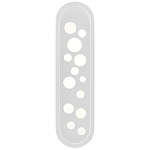 Бра белое овальной формы White Holes варинант исполнения - 2 | Loft Concept в Кирове