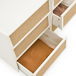 Комод с 6-ю ящиками из плетеного ротанга Remi Cream Wicker Furniture варинант исполнения - 3 | Loft Concept в Кирове