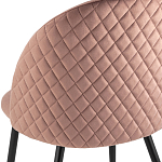 Мягкий стул в велюре пыльно-розового цвета Miruna Chair варинант исполнения - 7 | Loft Concept в Кирове