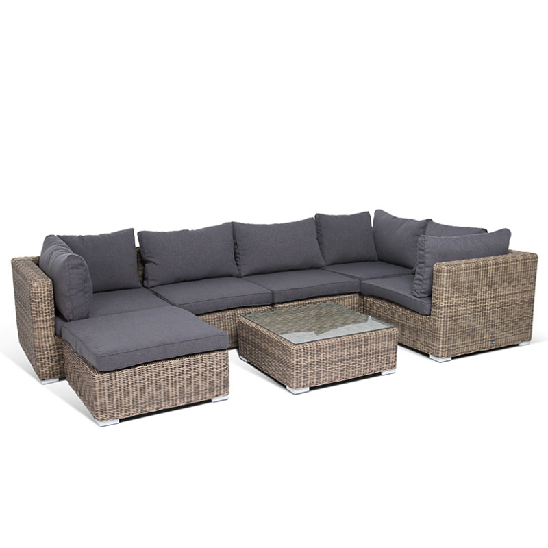 Модульный диван Rottan Grey Серый Модульный диван Rottan Grey Серый в Кирове | Loft Concept