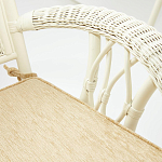 Комплект обеденный из ротанга Eloise grand white варинант исполнения - 7 | Loft Concept в Кирове