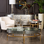 Столик журнальный серебристый с круглой столешницей Showing Refinement варинант исполнения - 3 | Loft Concept в Кирове