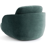 Полукруглое мягкое кресло Halle Green Armchair варинант исполнения - 5 | Loft Concept в Кирове