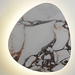 Бра треугольной формы бело-коричневый мрамор Длина 47 см Ginger & Jagger варинант исполнения - 1 | Loft Concept в Кирове