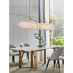 Люстра прямоугольная из фактурного стекла Chandelier Beam варинант исполнения - 4 | Loft Concept в Кирове