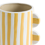 Ваза из фаянса Brighter than the Stars жёлтая полоска варинант исполнения - 2 | Loft Concept в Кирове