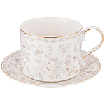 Чайный сервиз из фарфора с цветочным принтом на 6 персон 14 предметов Floral Charm варинант исполнения - 1 | Loft Concept в Кирове