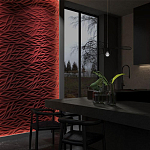 Гипсовая 3D панель с принтографией PM-40 варинант исполнения - 1 | Loft Concept в Кирове