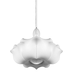 Подвесной светильник с белым фигурным абажуром и мягкими волнистыми краями Cloud Motion  варинант исполнения - 1 | Loft Concept в Кирове