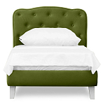 Кровать с мягким изголовьем Luna Palmer Bed варинант исполнения - 5 | Loft Concept в Кирове