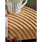 Журнальный столик с круглой фактурной столешницей из натурального дерева Vortex варинант исполнения - 5 | Loft Concept в Кирове