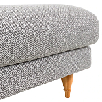 Мягкий пуф на деревянных ножках Garner Pouf Light варинант исполнения - 5 | Loft Concept в Кирове