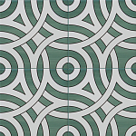 Дизайнерская плитка с узором Петли варинант исполнения - 1 | Loft Concept в Кирове