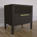 Прикроватная Тумбочка Primo с двумя ящиками Темный орех варинант исполнения - 2 | Loft Concept в Кирове