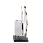 Настольная лампа из перламутра и дерева на подставке Indonesian Shell варинант исполнения - 5 | Loft Concept в Кирове