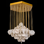 Люстра с фигурными подвесками из натурального камня Glowing Spheres варинант исполнения - 3 | Loft Concept в Кирове