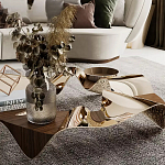 Дизайнерский журнальный стол волнистой формы Nyxacad варинант исполнения - 3 | Loft Concept в Кирове