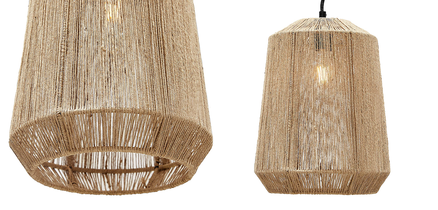 Подвесная люстра с плетеным плафоном Uma Wicker Chandelier Подвесная люстра с плетеным плафоном Uma Wicker Chandelier - Loft-Concept в Кирове