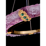 Люстра в форме кольца розовая Warm Pink Light варинант исполнения - 4 | Loft Concept в Кирове