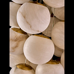 Люстра подвесная с сферическими плафонами из натурального камня Glowing Spheres варинант исполнения - 4 | Loft Concept в Кирове