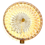 Бра с плафоном из рельефного стекла Peony Glass Bronze  варинант исполнения - 2 | Loft Concept в Кирове