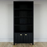 Книжный Стеллаж Elsa Dreams Black с задней стенкой варинант исполнения - 5 | Loft Concept в Кирове