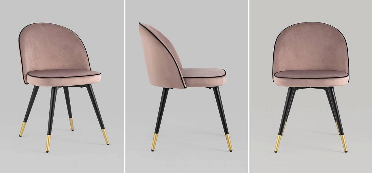 Стул Cooper Chair LUX Пепельно-Розовый Велюр Стул Cooper Chair LUX Пепельно-Розовый Велюр - Loft-Concept в Кирове
